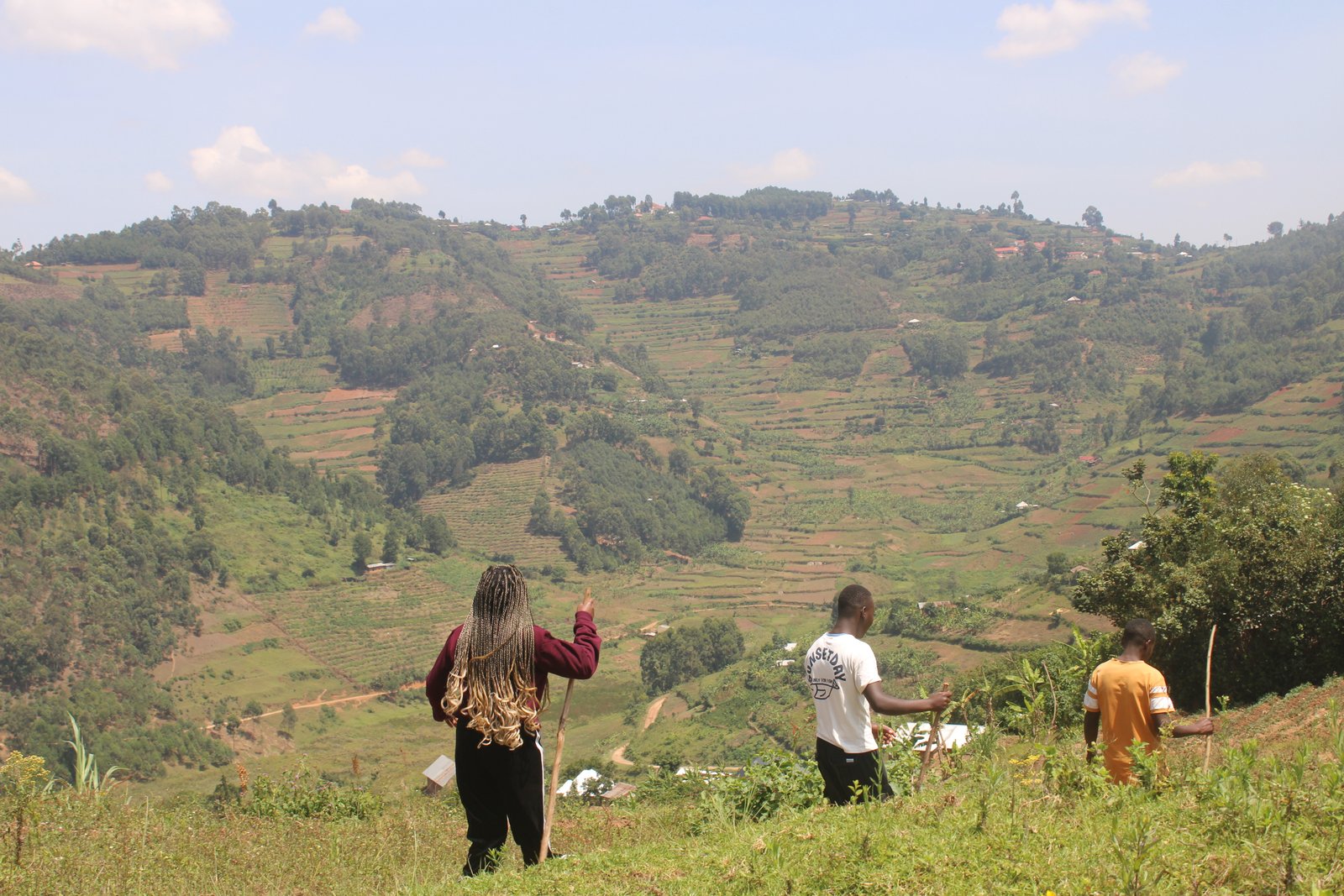 Hiking- Long walk through the hills and terraces of Kabale
